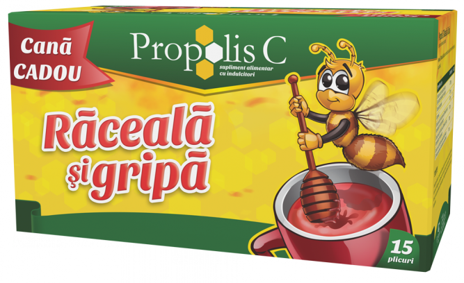 propolis c raceala si gripa + cana cadou -adulti
