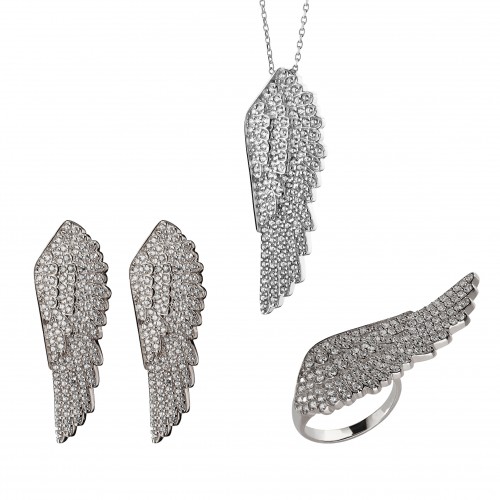 Set cadou Oxette, Cercei, colier, inel, 1200 lei
