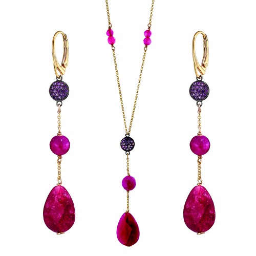 Set cadou Oxette, cercei si colier, 710 Lei