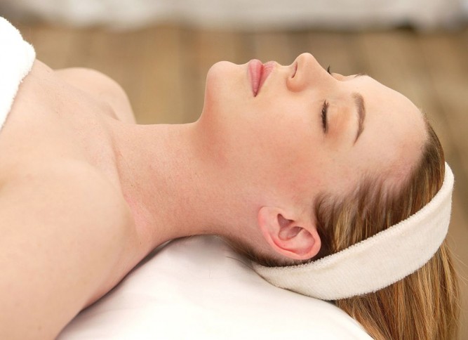 woman at spa