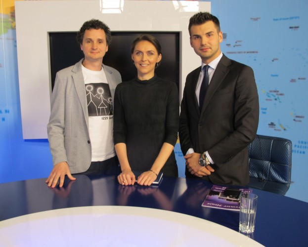 alaturi de designerul Titi Alupoaei si Constantin Opris de la Money Channel