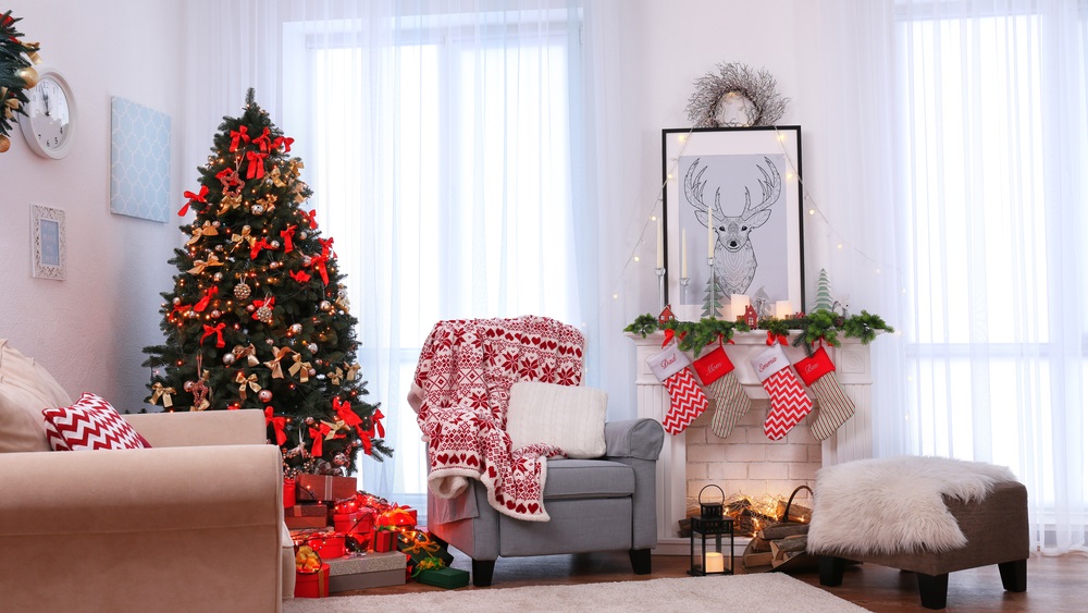 Apartament decorat de sarbatori
