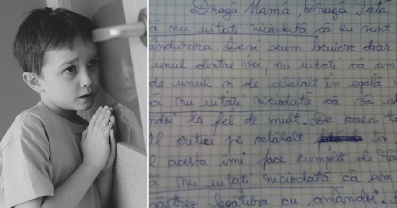 Scrisoarea Unui Copil Către Părinţii Lui Divorţaţi Povesti