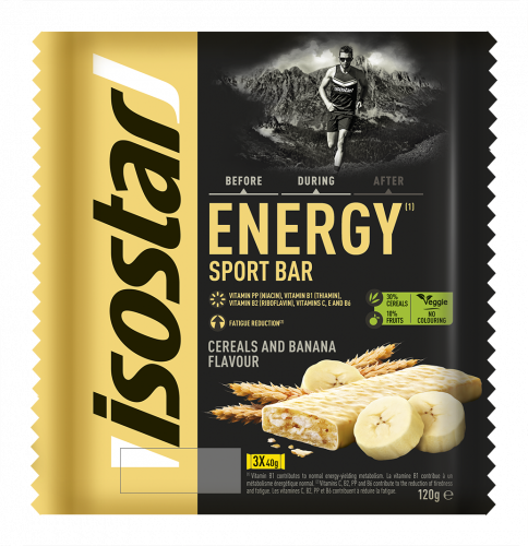 ISOSTAR ENERGY BATON BANANE, 3X40 g