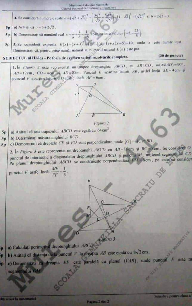 Simulare Evaluare Națională 2019 (1)