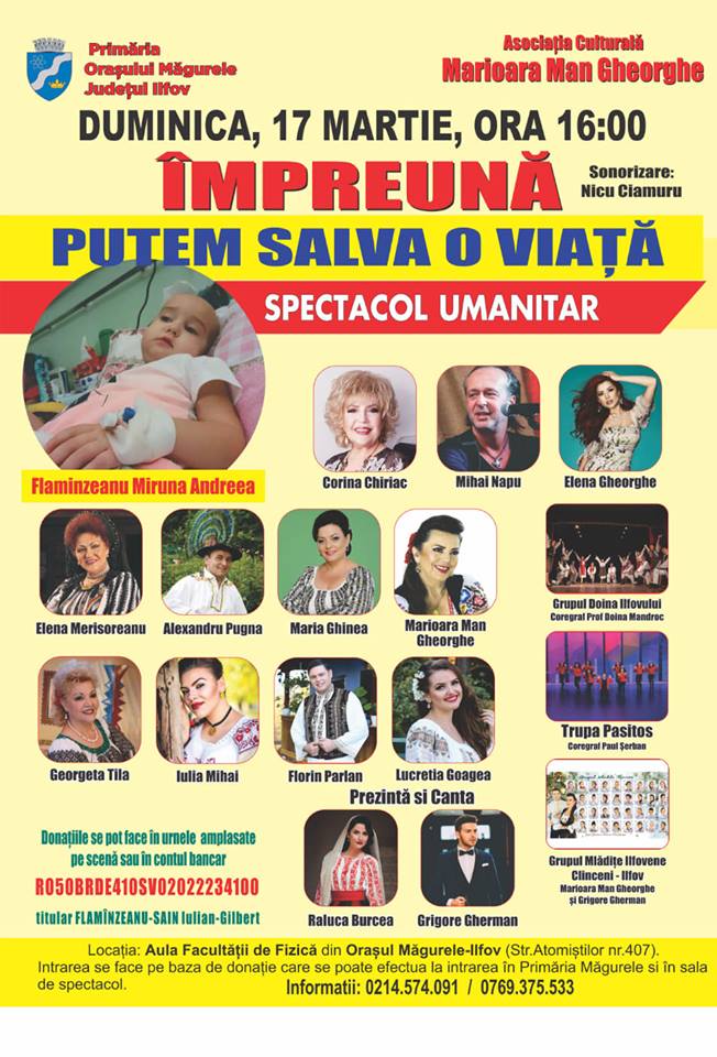 oncert caritabil Miruna Flămînzeanu