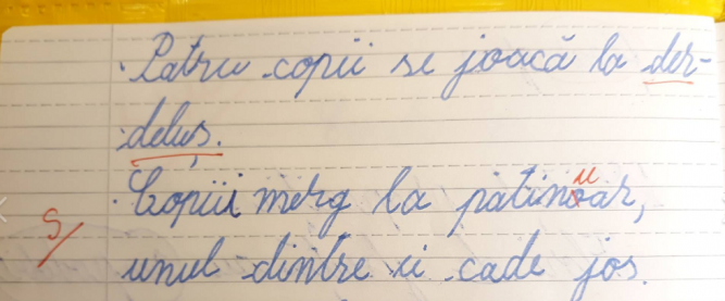 elev corectat gresit