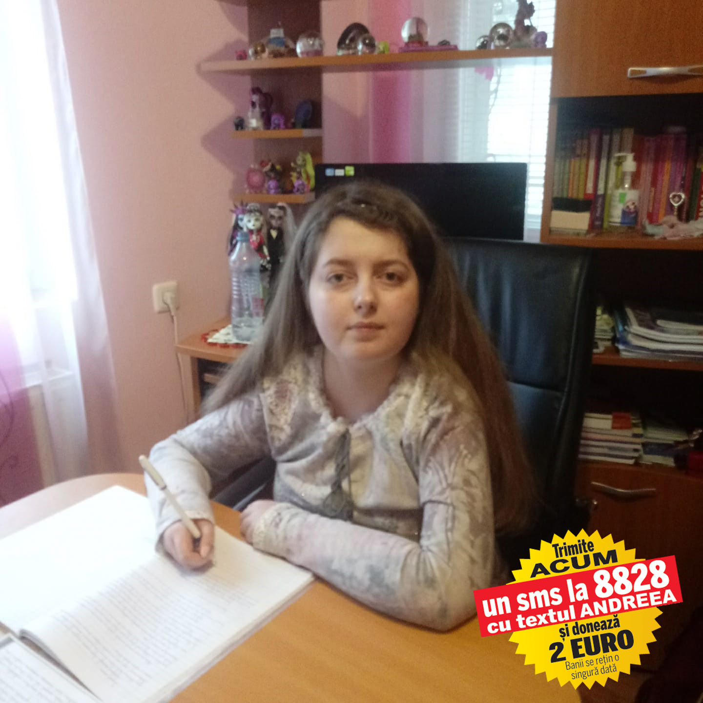 Andreea o luptă de zece ani pentru viață