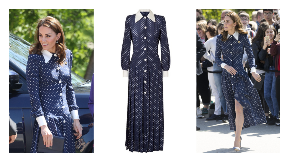 Kate in rochia cu buline