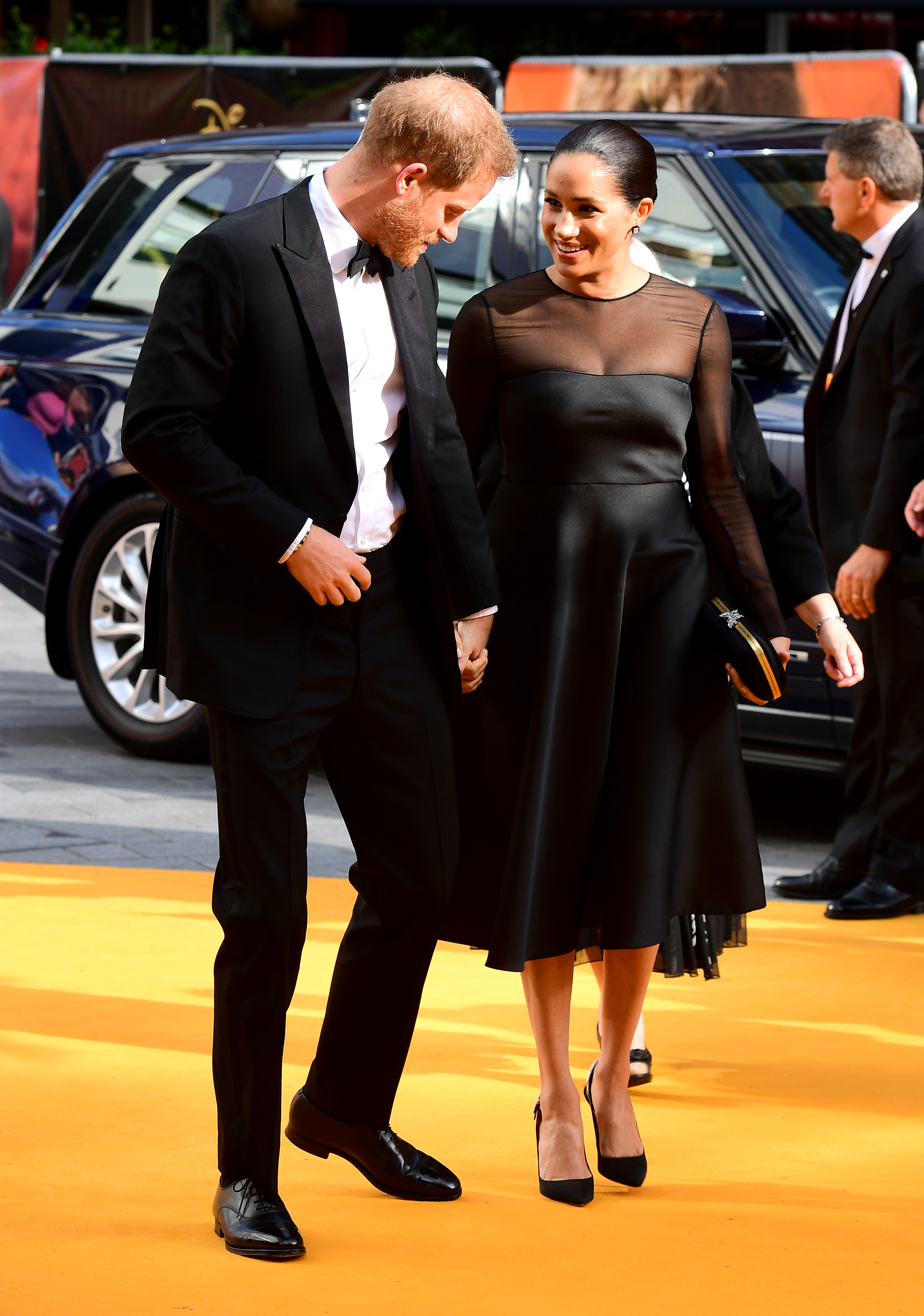 Meghan Markle și Prințul Harry, premieră Regele Leu, 14 iulie