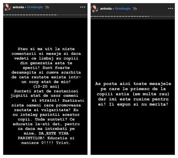 Antonia, dezgustată de limbajul copiilor din ziua de azi