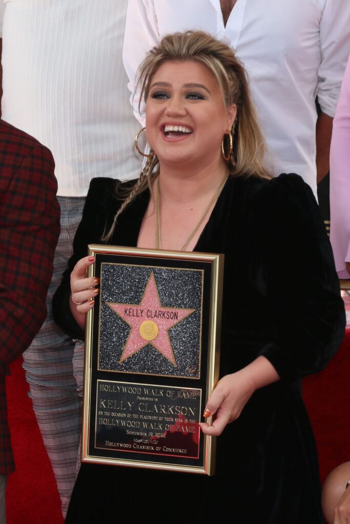 Kelly Clarkson, la ceremonia de la Hollywood Walk of Fame, în 2022